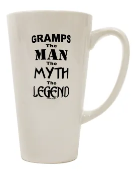 16 Ounce Conical Latte Coffee Mug - A Legendary Choice for Discerning Drinkware Enthusiasts by TooLoud