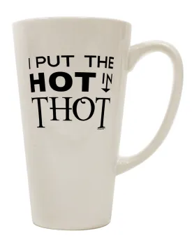 16 Ounce Conical Latte Coffee Mug - Expertly Crafted for a Satisfying Hot Beverage Experience