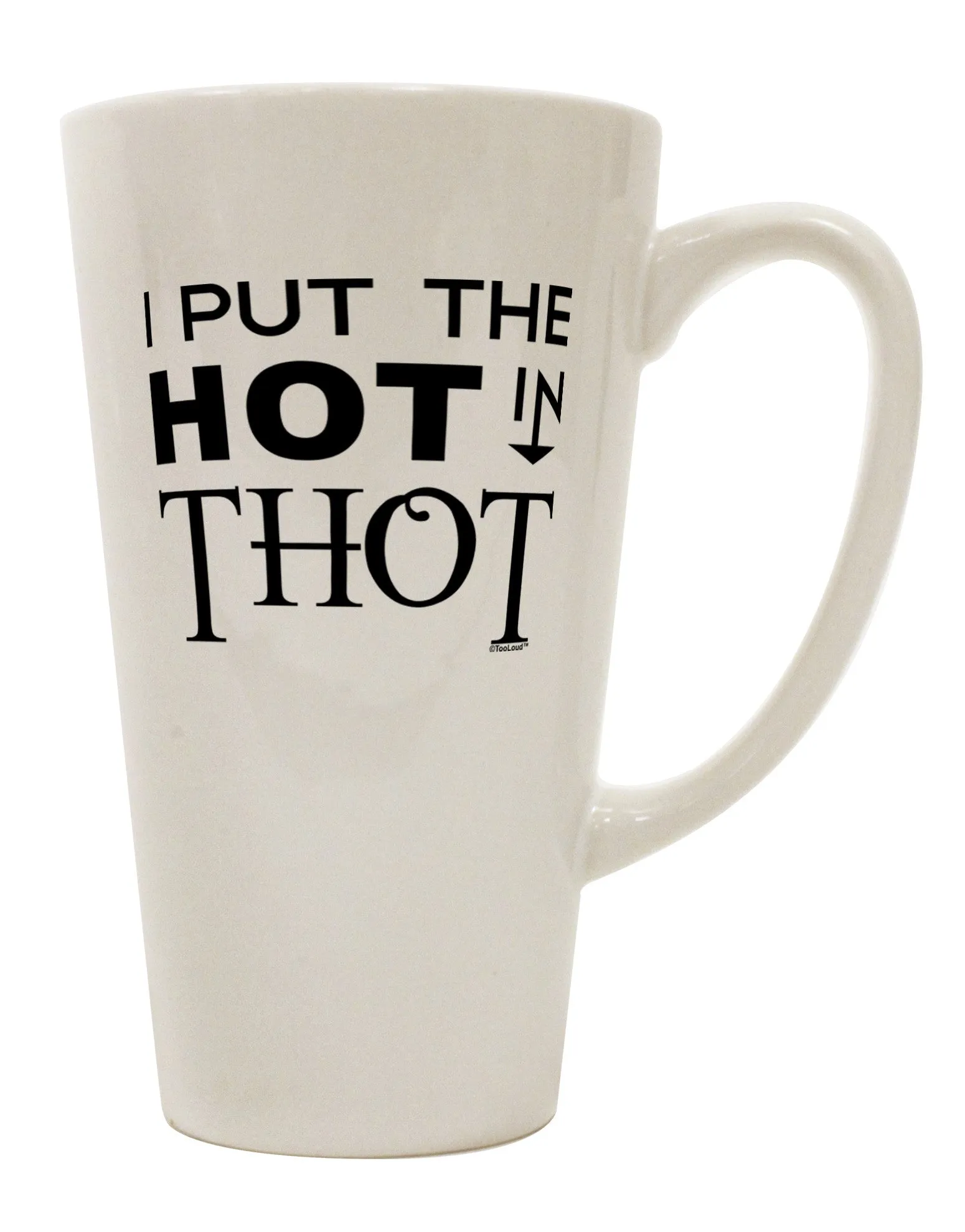 16 Ounce Conical Latte Coffee Mug - Expertly Crafted for a Satisfying Hot Beverage Experience