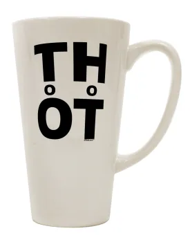 16 Ounce Conical Latte Coffee Mug - Ideal for Hot Beverages