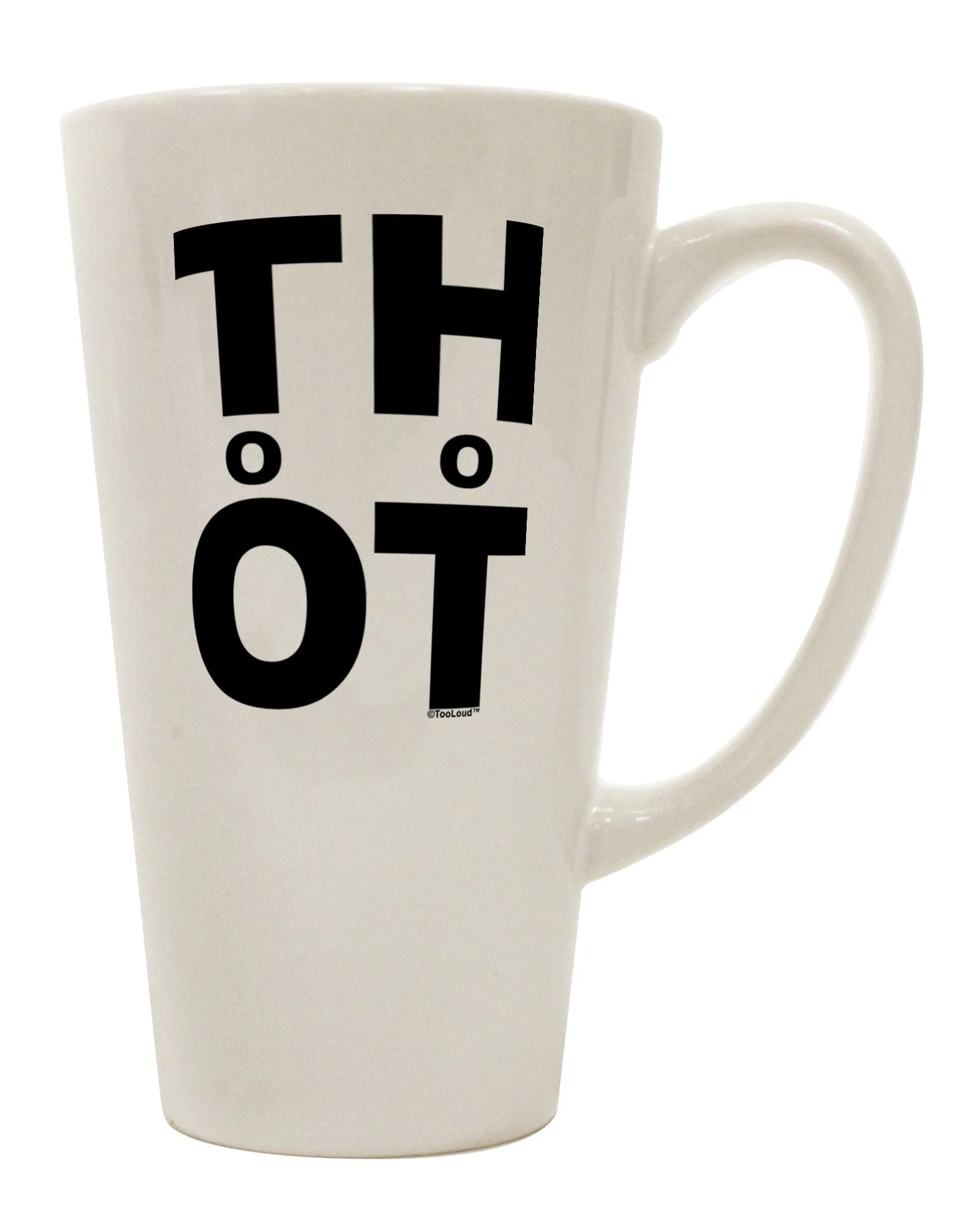 16 Ounce Conical Latte Coffee Mug - Ideal for Hot Beverages