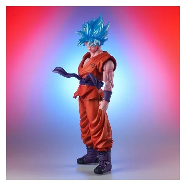 19” Inch Tall HUGE Gigantic Series Goku LIGHT UP LED SSGSS Blue X10 Kaio-ken Kaioken LIMITED EDITION