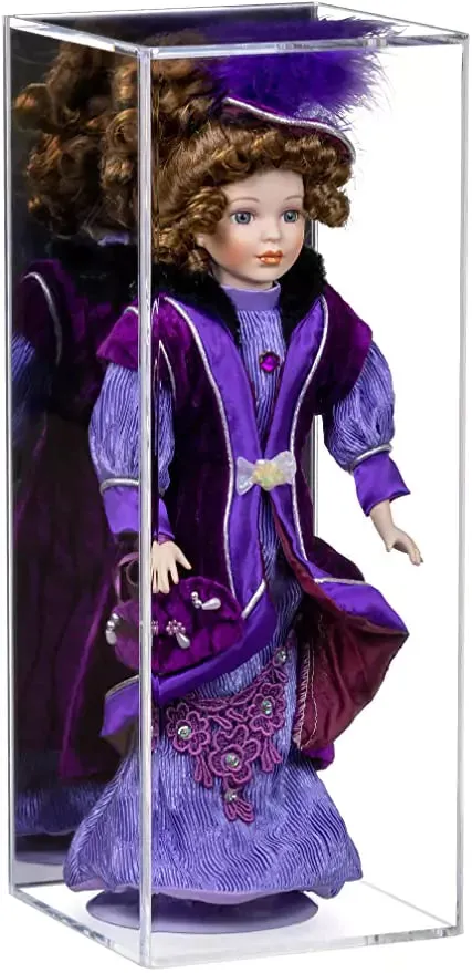 Acrylic Display Case for Figurine Miniature Doll Bobblehead or Action Figure