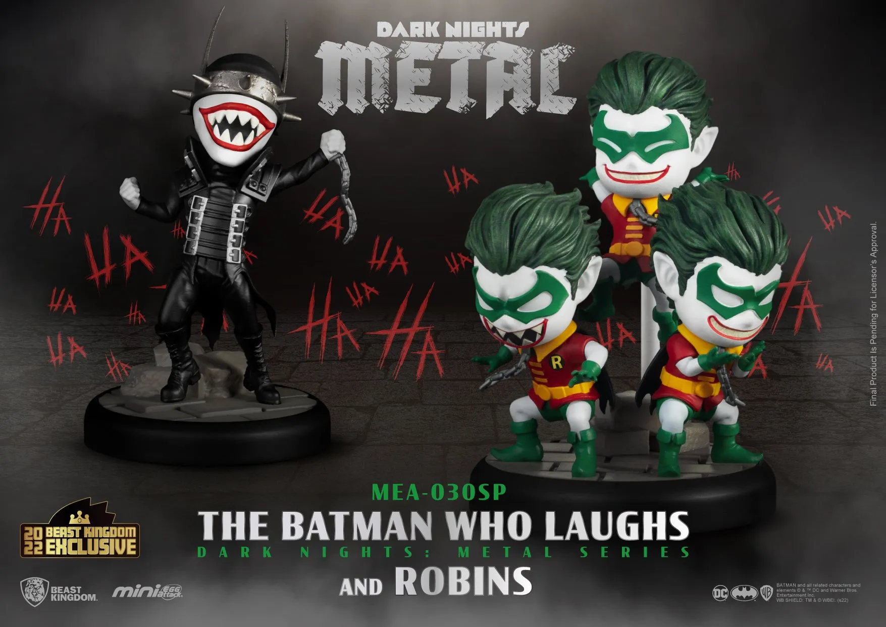 Beast Kingdom Mini Egg Attack - Dark Knights Metal: Batman Who Laughs & Robins PX Exclusive (MEA-030SP) LOW STOCK