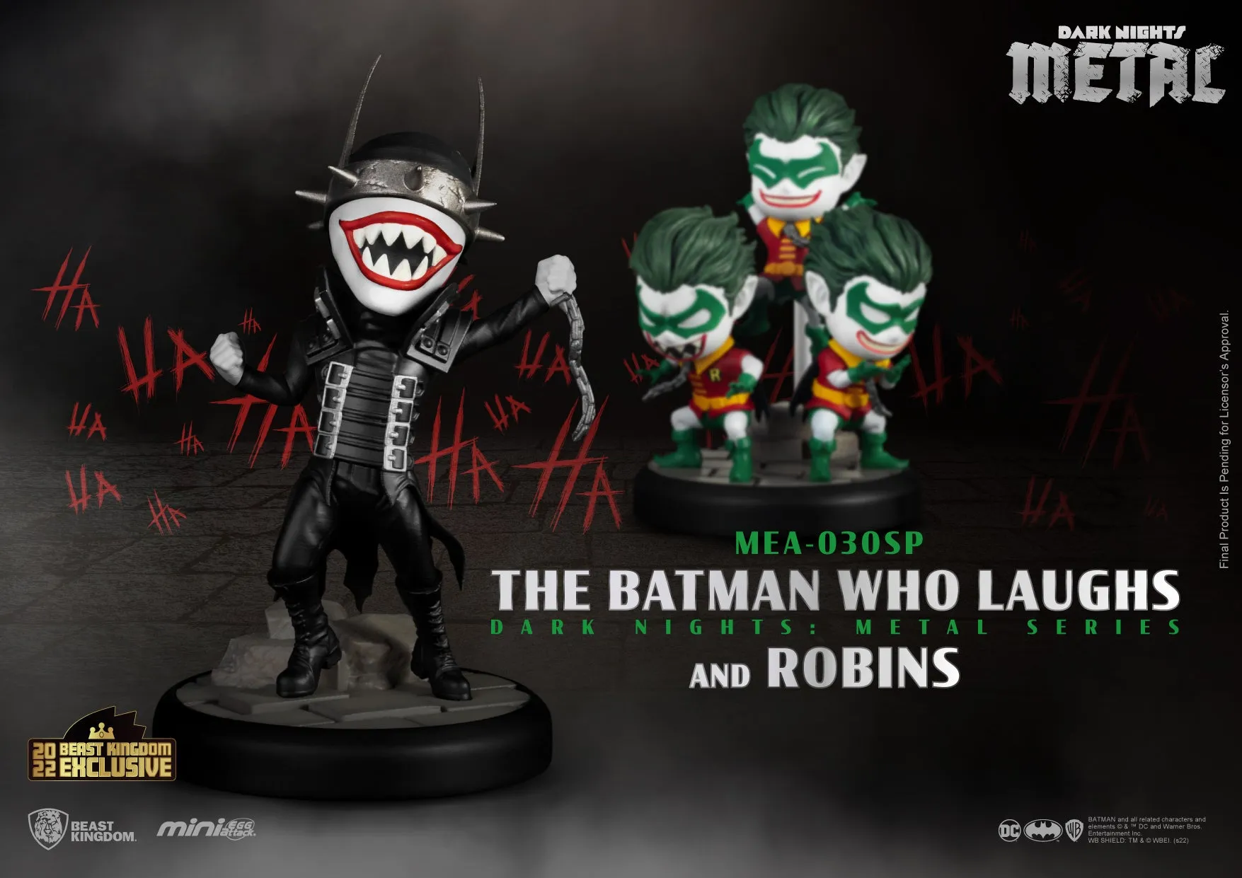 Beast Kingdom Mini Egg Attack - Dark Knights Metal: Batman Who Laughs & Robins PX Exclusive (MEA-030SP) LOW STOCK