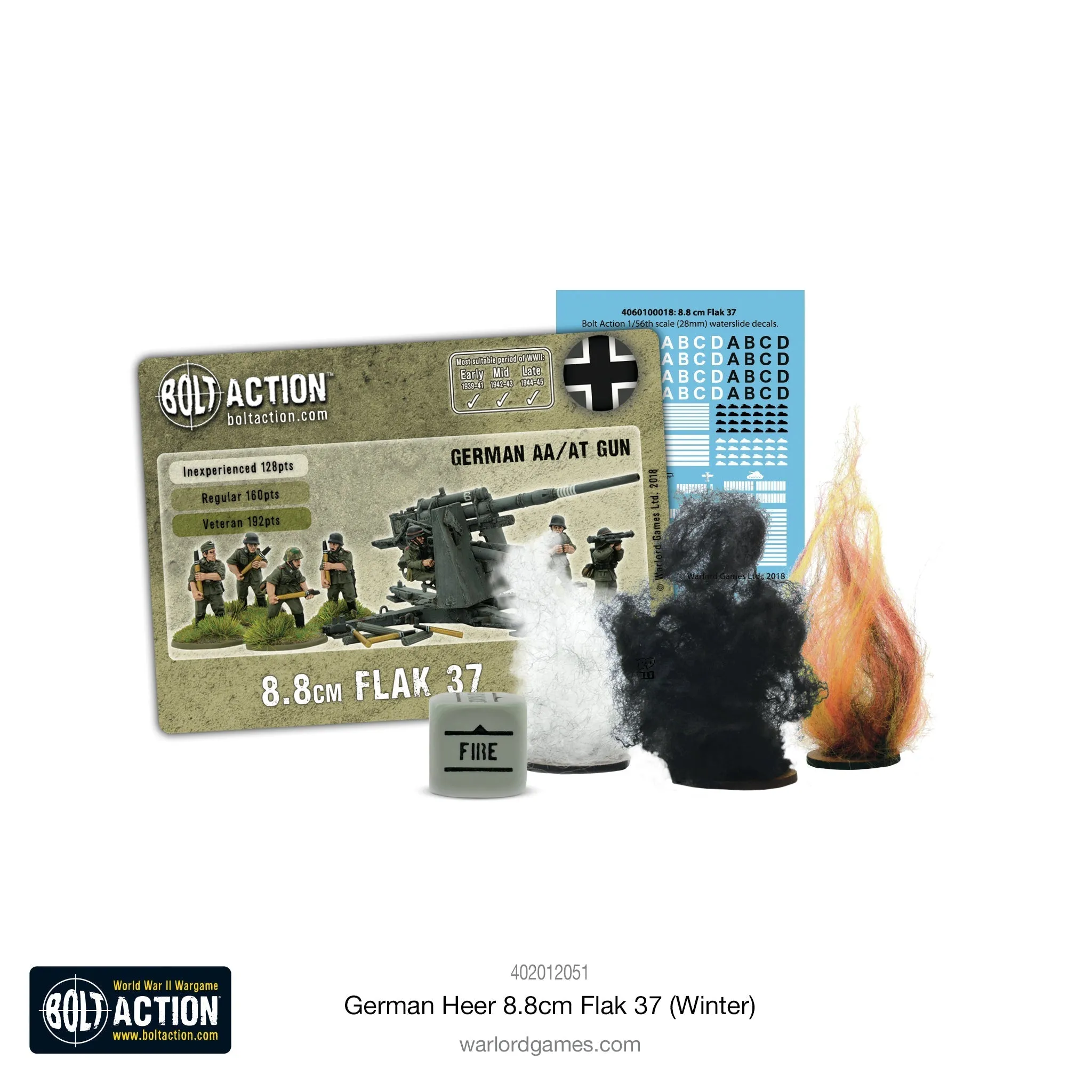 Bolt Action - Germany: German Heer 8.8cm Flak 37 (Winter)