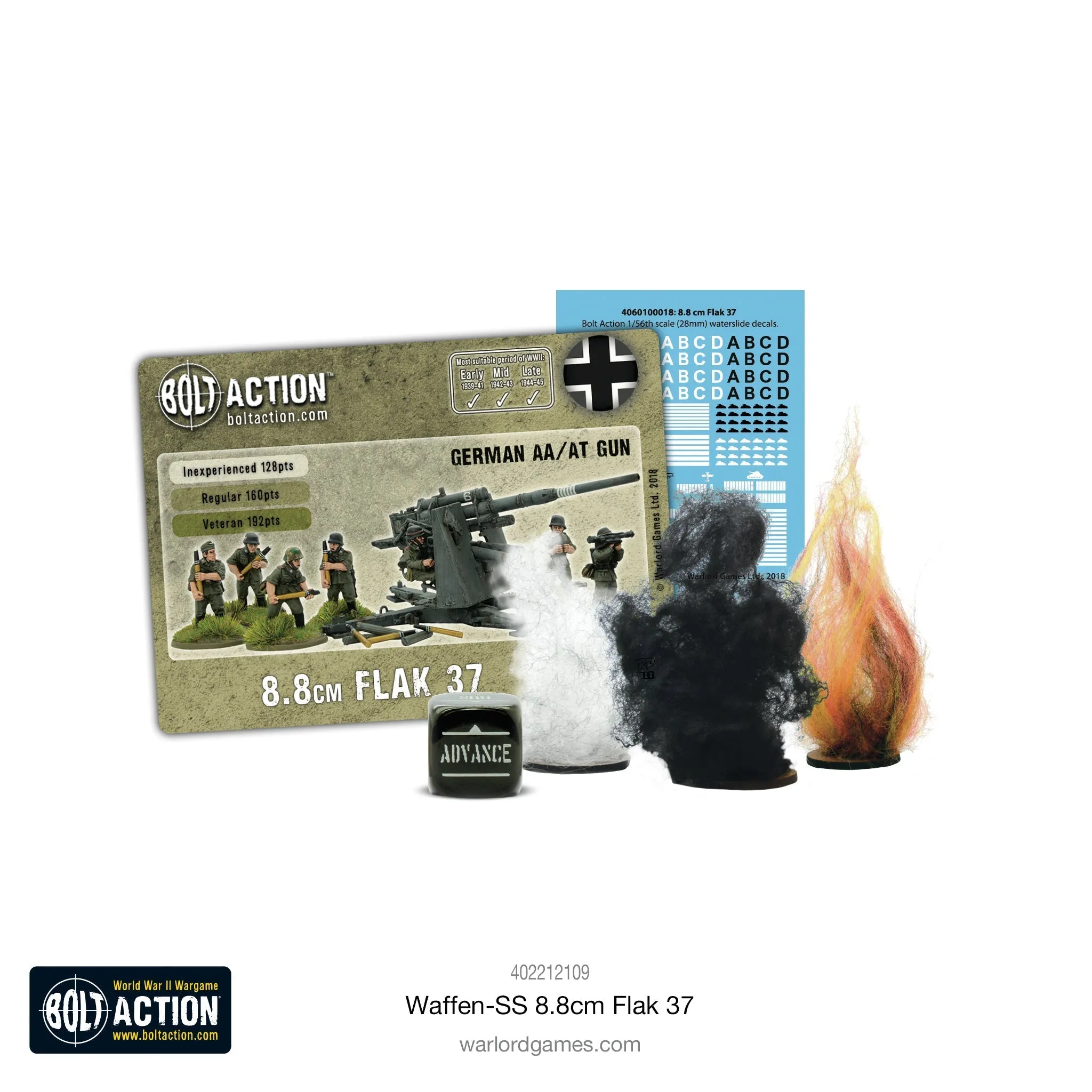 Bolt Action - Germany:  Waffen-SS 8.8cm Flak 37