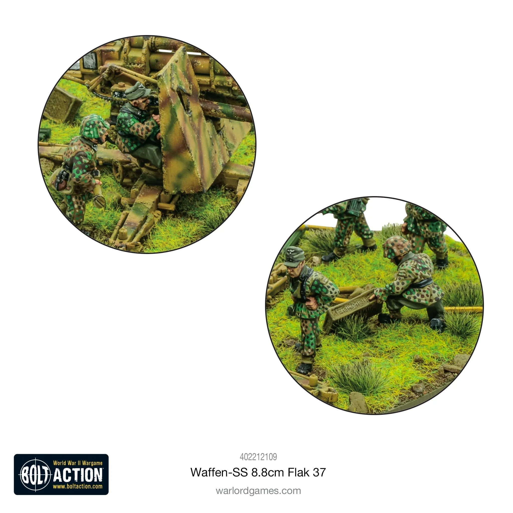 Bolt Action - Germany:  Waffen-SS 8.8cm Flak 37