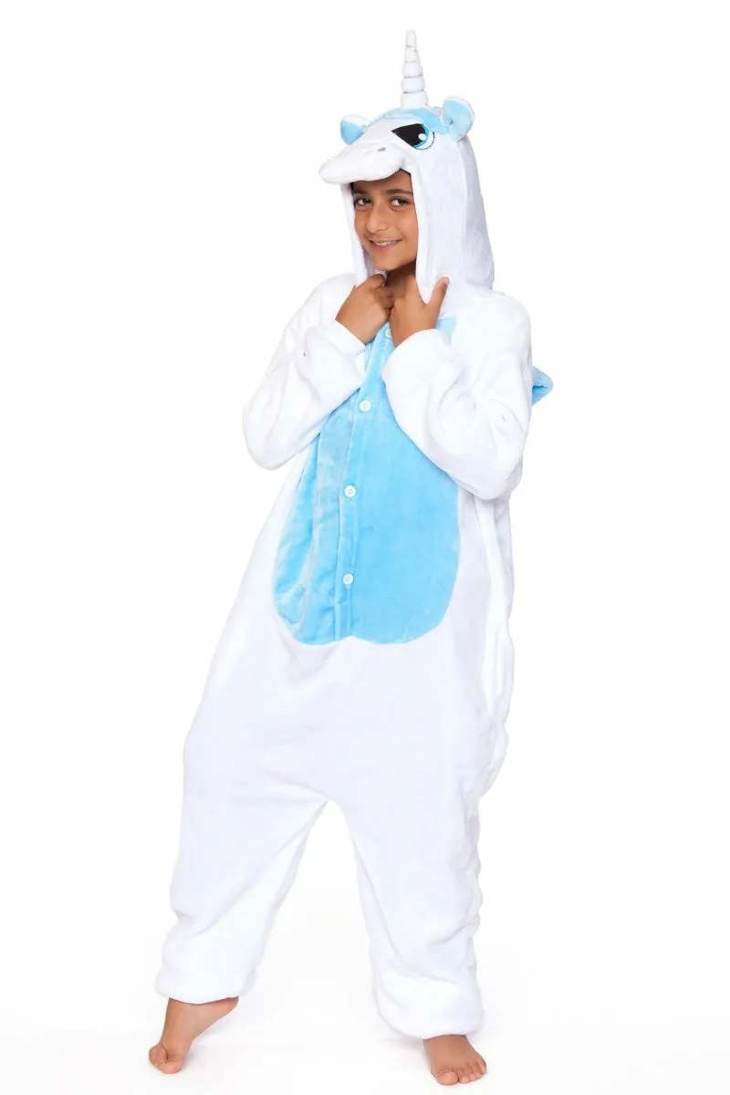 C1818-C WHITE UNICORN Child Onesie