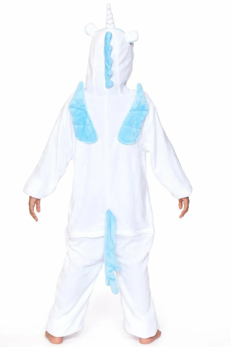 C1818-C WHITE UNICORN Child Onesie