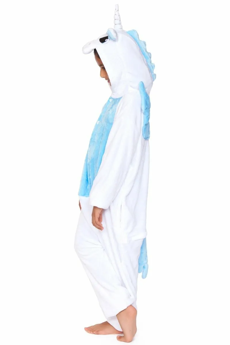 C1818-C WHITE UNICORN Child Onesie