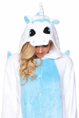 C1818 WHITE UNICORN Adult Onesie