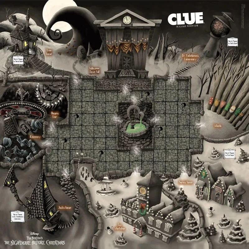 Clue Disney Tim Burtons The Nightmare before Christmas Board Game, by USAopoly