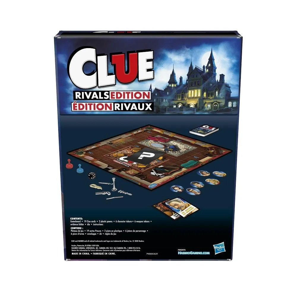 Clue Rivals Edition Board Game