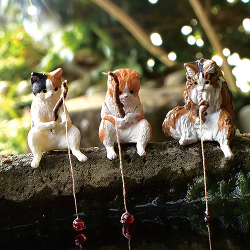 Collectible Fishing Cat Figurines Blind Box