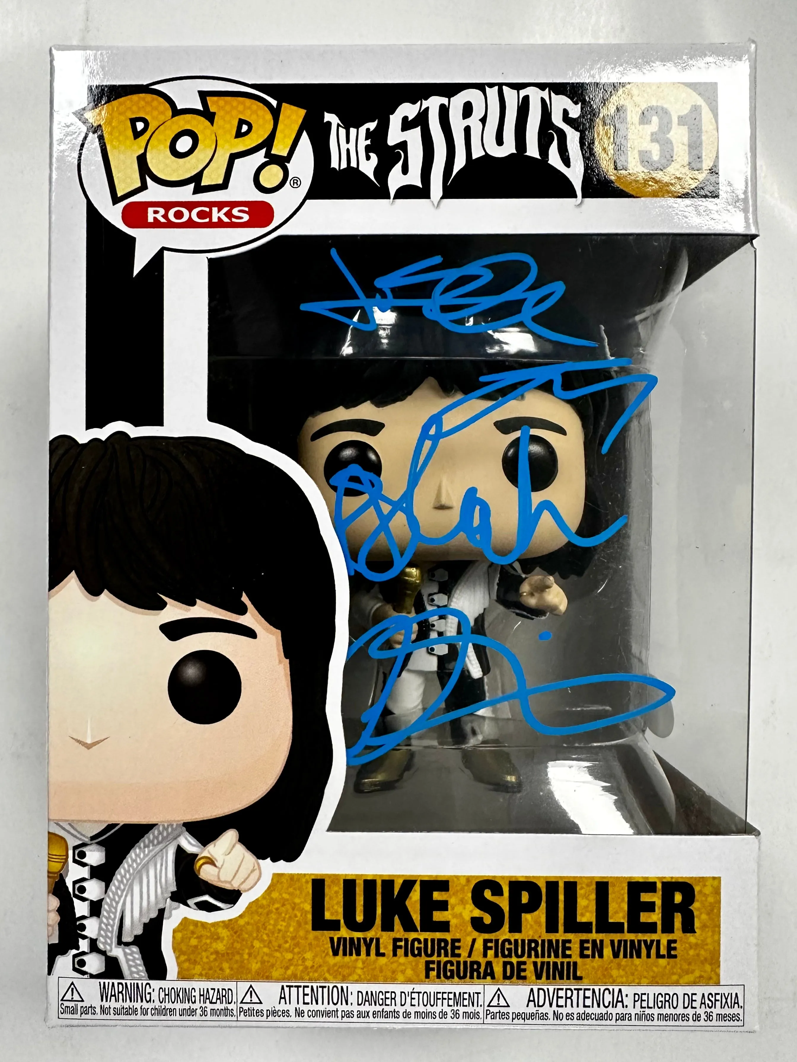 Complete Band Signed The Struts #131 Luke Spiller Funko Pop! With JSA COA