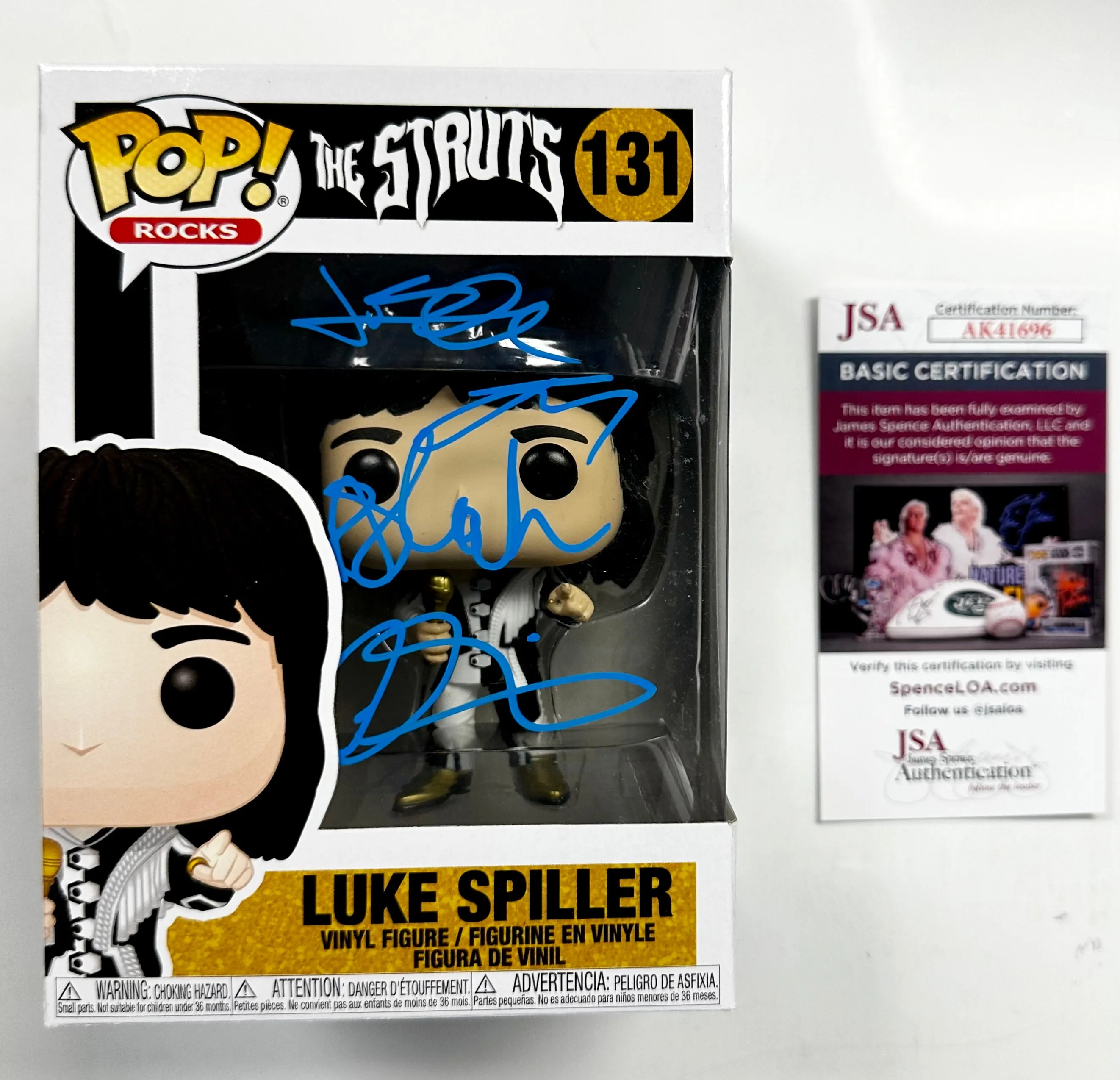Complete Band Signed The Struts #131 Luke Spiller Funko Pop! With JSA COA