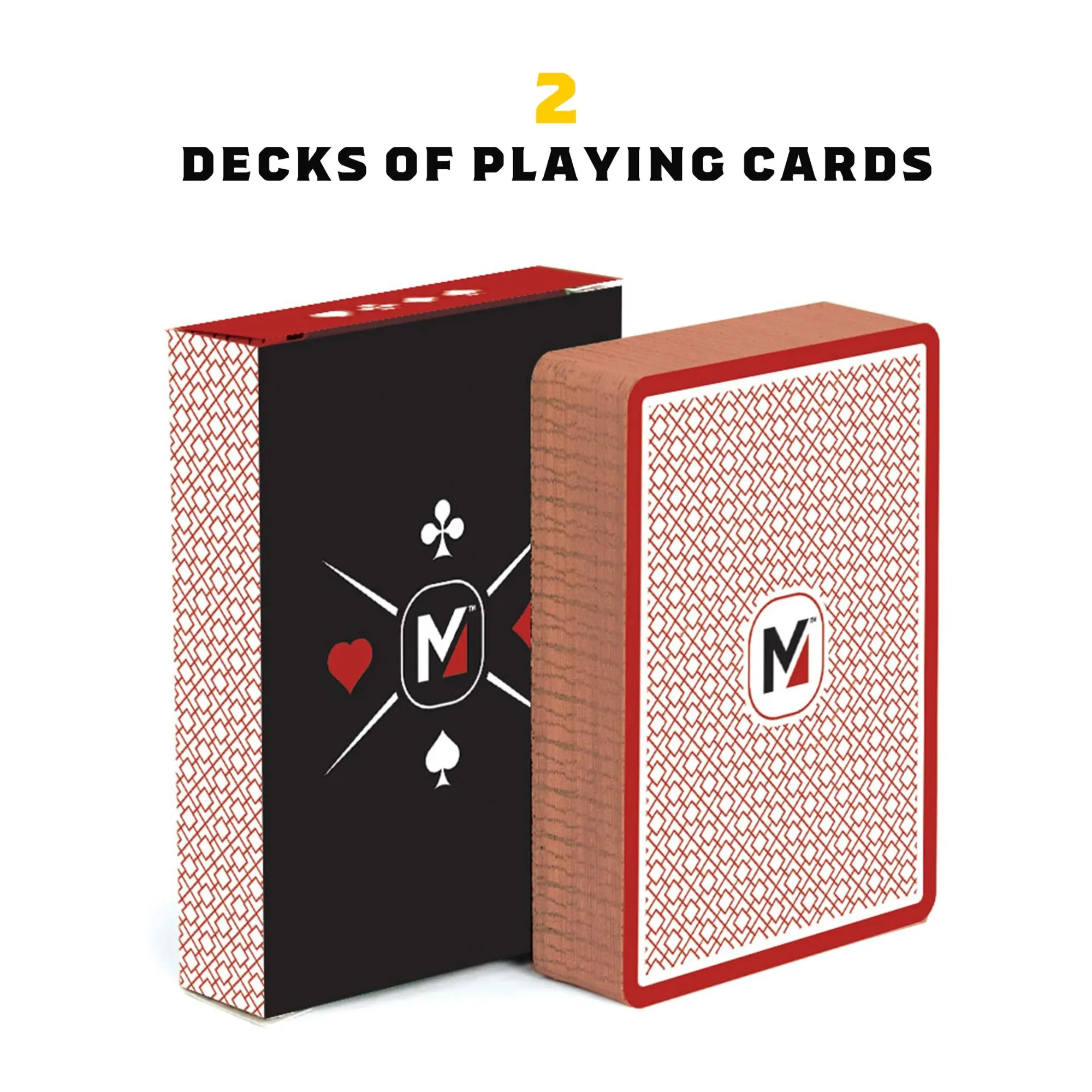 Complete Poker Set, Texas Hold'em Poker Set and Blackjack Card Game, for All Ages, 207 Piece Count, by MinnARK Sports