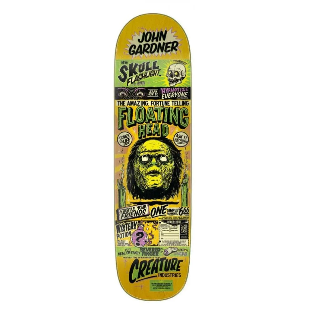 Creature Skateboards Gardner Floating Head Skateboard Deck 8.6"