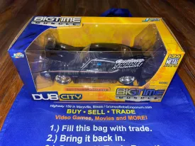 Dub City: 1969 Pontiac GTO Judge - Black (1:24 Die Cast Metal) (Custom Engine & Enterior) (2005 Jada Toys) (Bigtime Muscle) NEW
