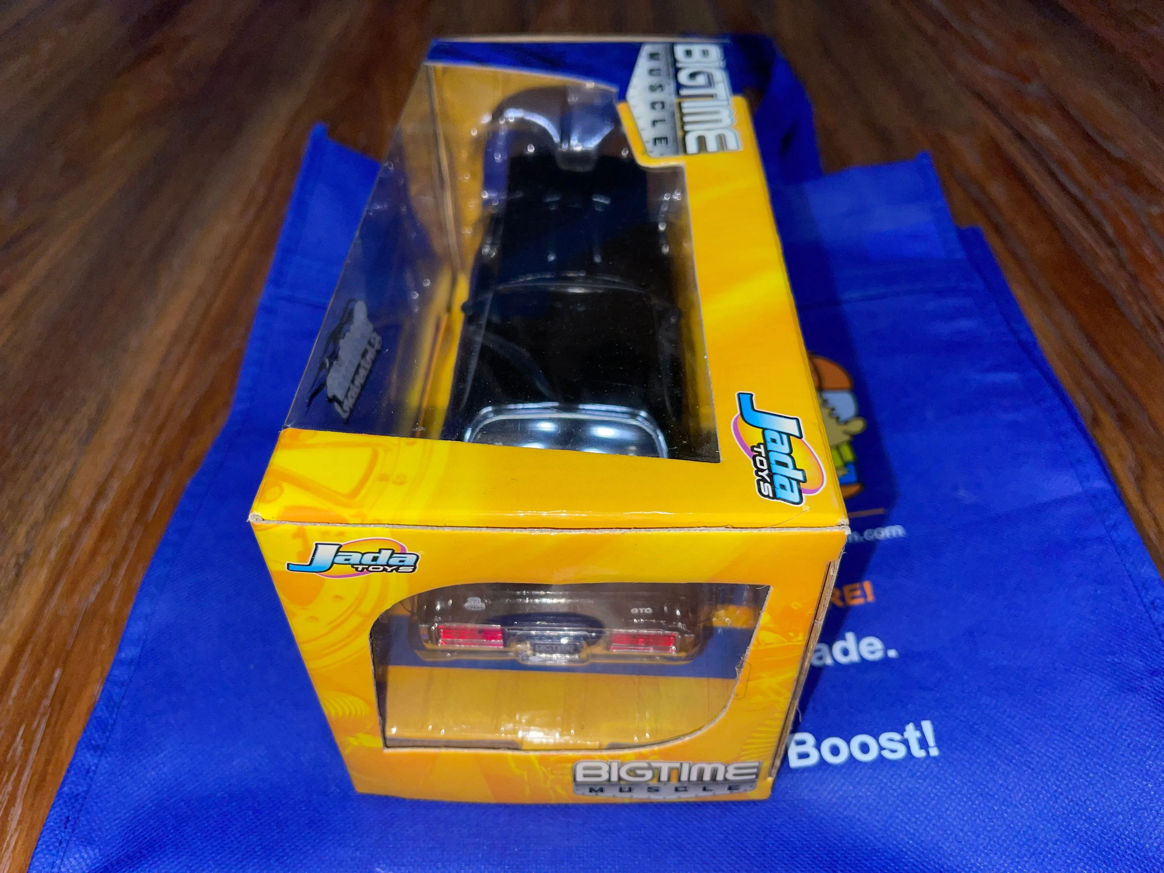 Dub City: 1969 Pontiac GTO Judge - Black (1:24 Die Cast Metal) (Custom Engine & Enterior) (2005 Jada Toys) (Bigtime Muscle) NEW