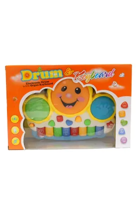 Electronic Drum with Organ Keyboard
