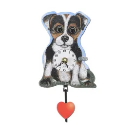 Engstler  Quartz Moving Eyes Dog Miniature Clock
