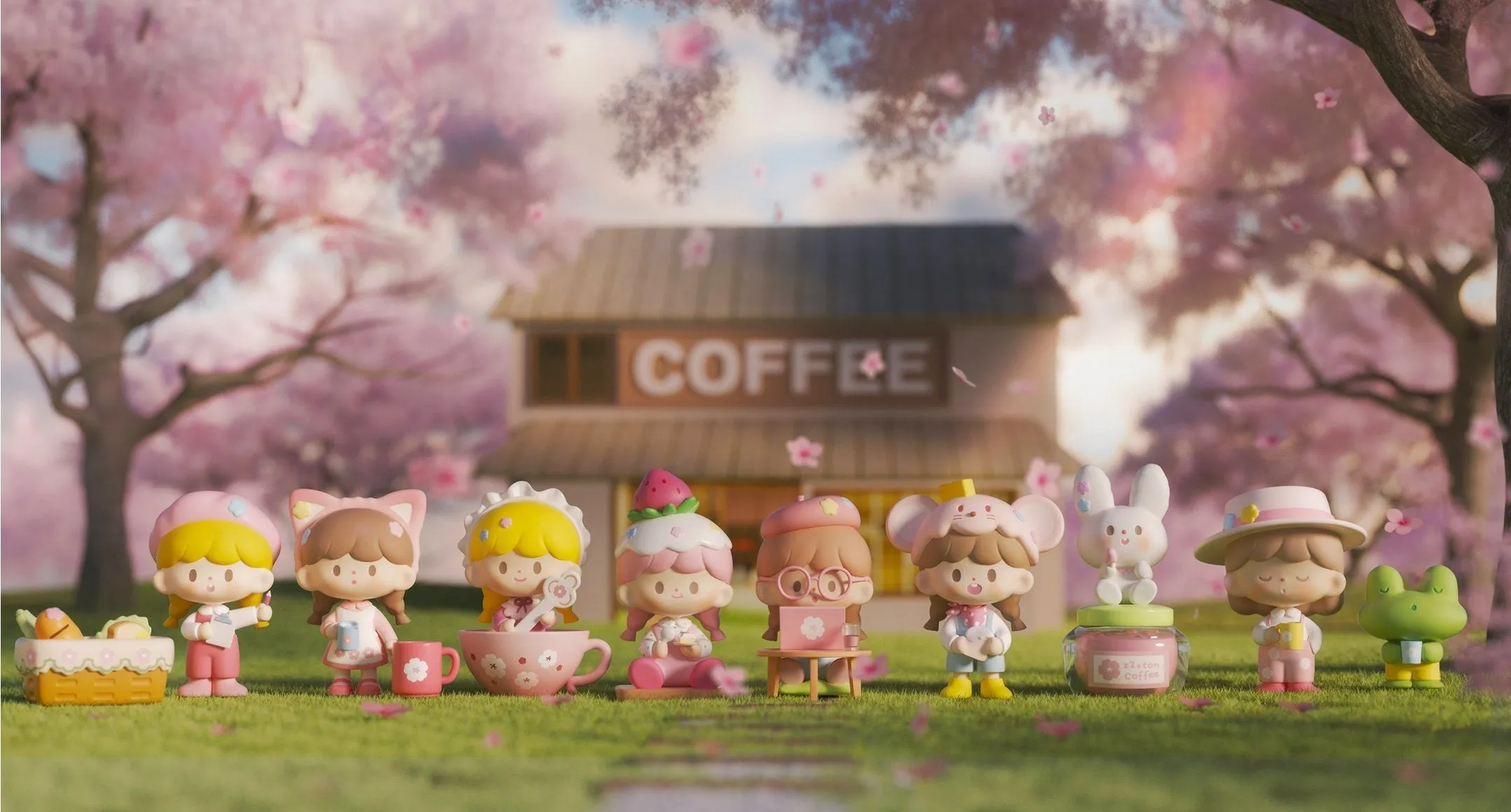 FINDING UNICORN - Molinta Cherry Blossom Cafe Series Blind Box