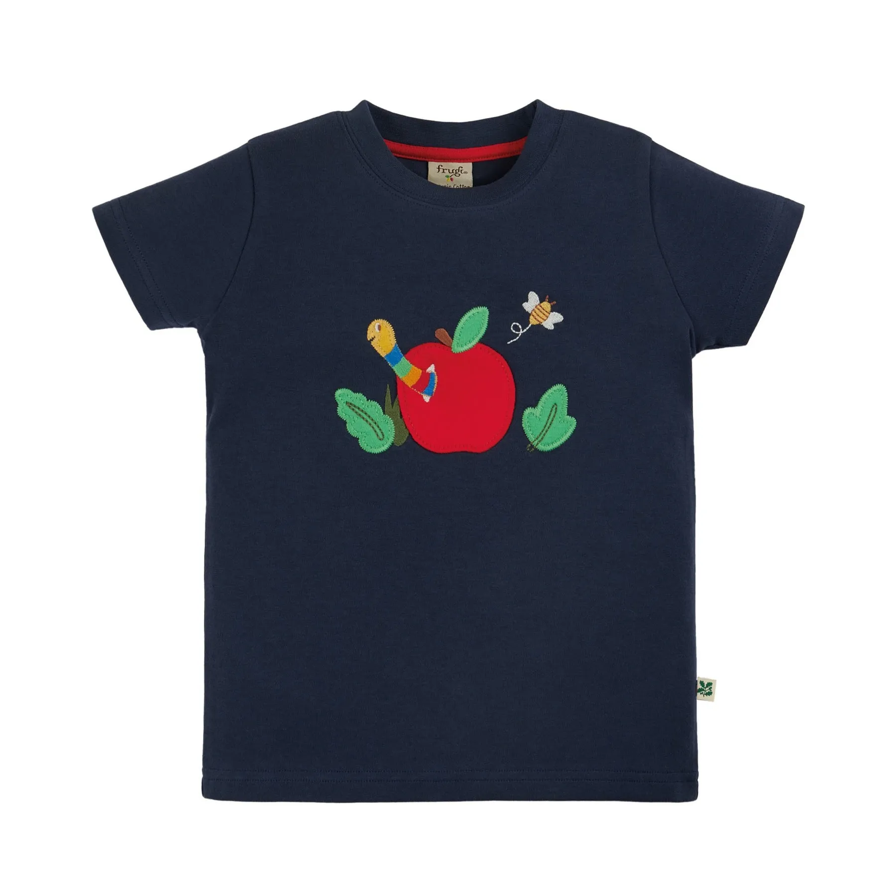 Frugi The National Trust Creature Top, Indigo/Apple