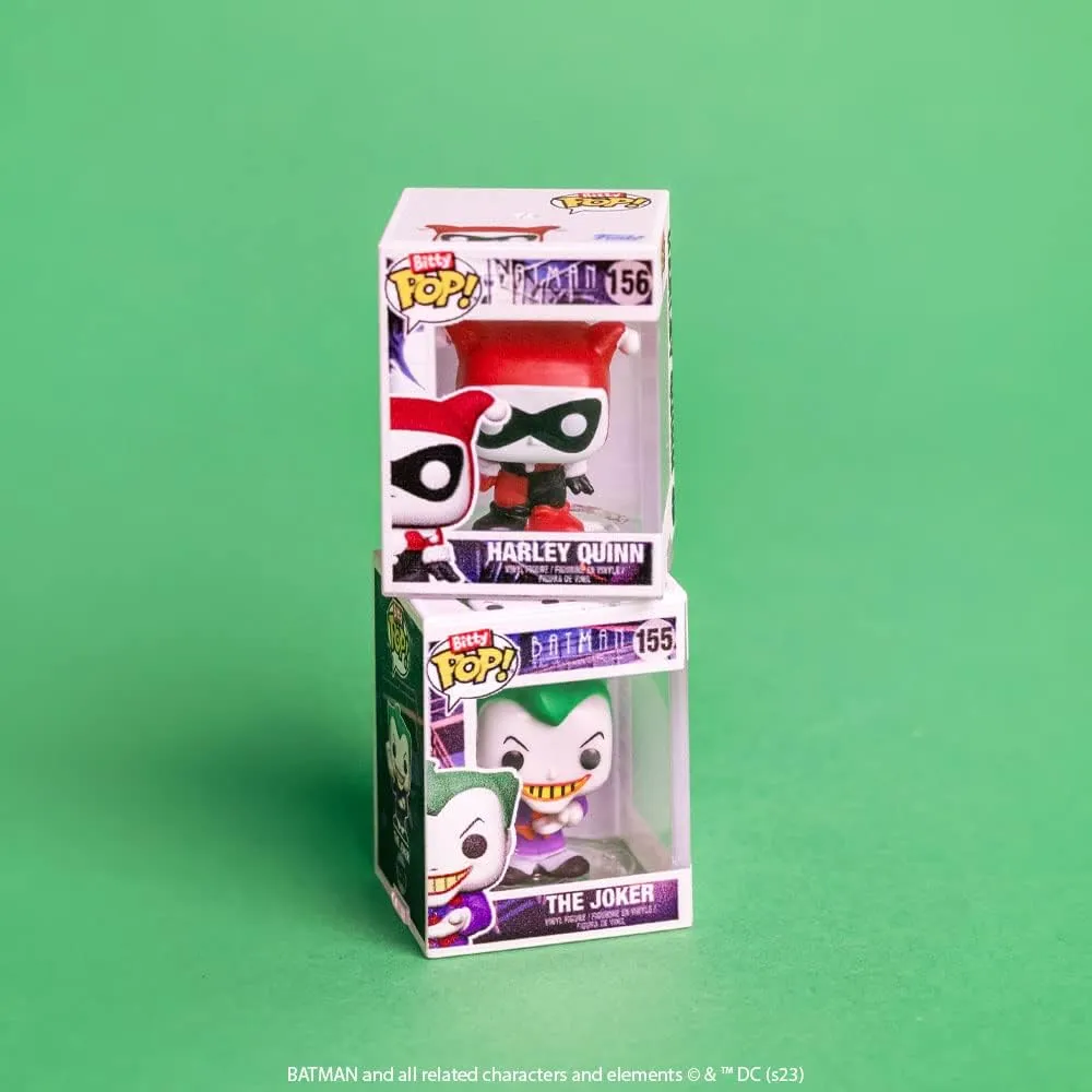 Funko Bitty Pop - DC  Batman, Batgirl, The Joker and a Mystery Surprise Mini Figure