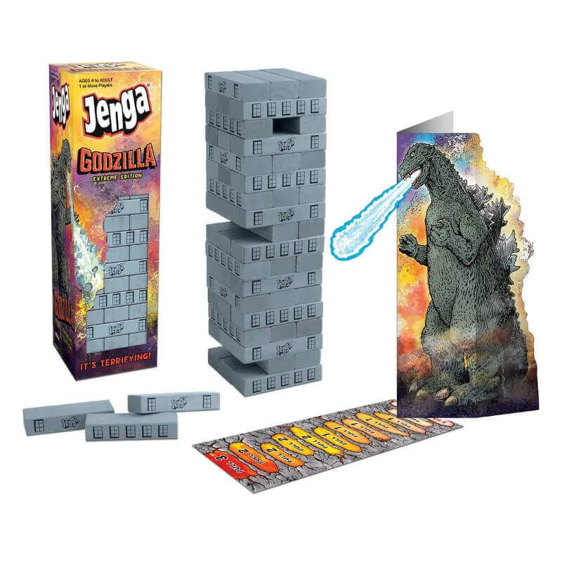 Godzilla 17-Piece Mega Bundle - Figures, Jenga, T-Shirt, Mezco, Bandai   More