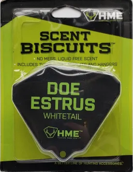 HME Scent Biscuit Doe Estrus Whitetail Scent 3 pack HME-WAF-EST