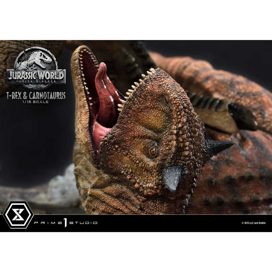 Jurassic World Fallen Kingdom: T-Rex & Carnotaurus Standard Edition Figure by Prime1 Studios