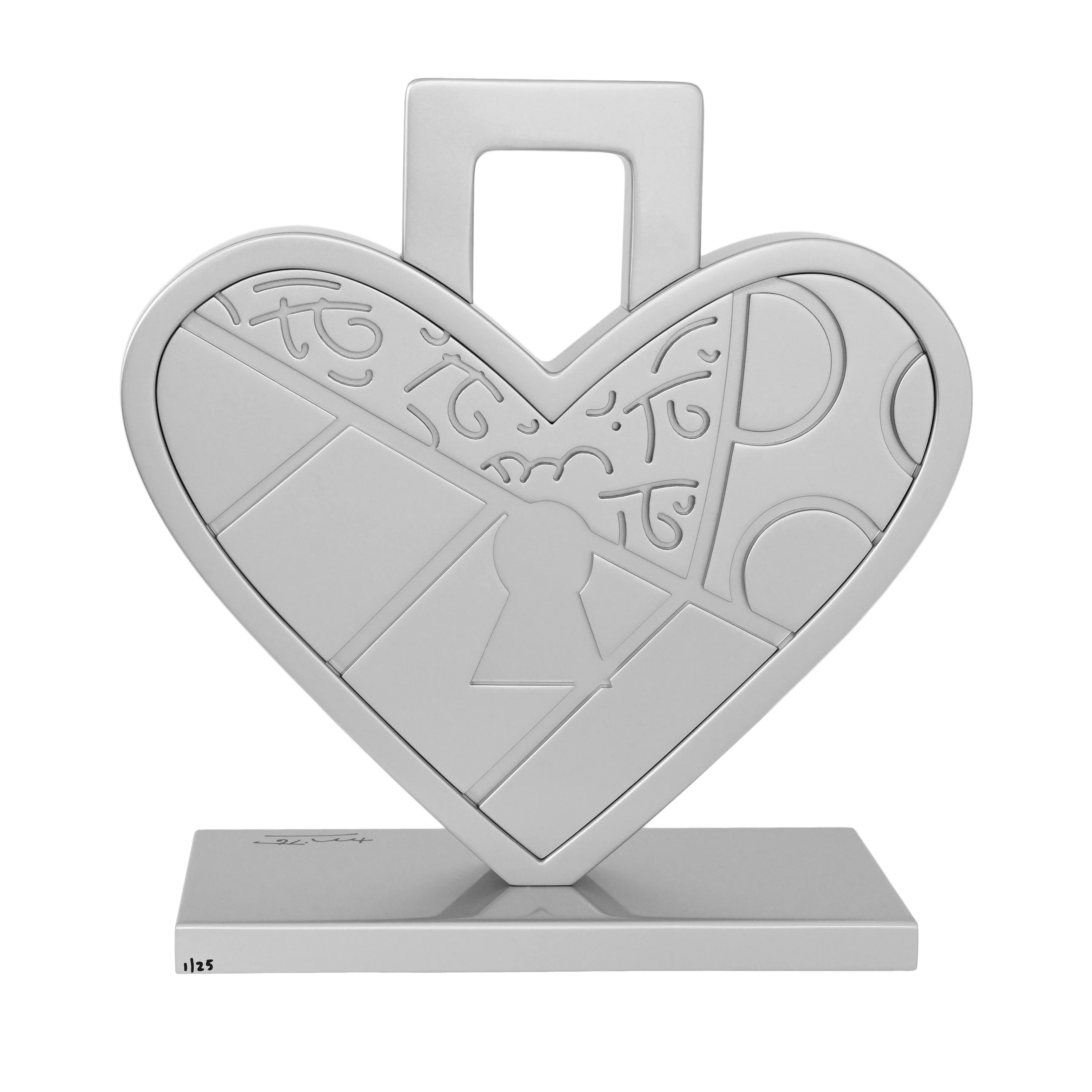 LOCK OF LOVE (SILVER) - Limited Edition Sculpture