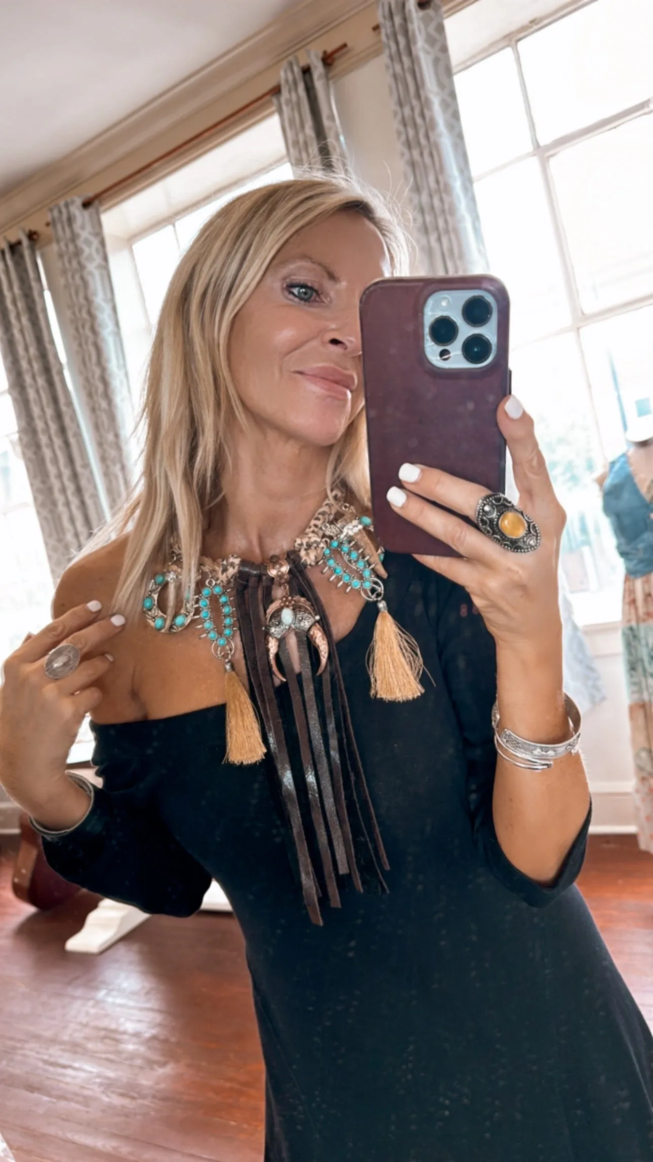 Lucky Horseshoe Leather Necklace