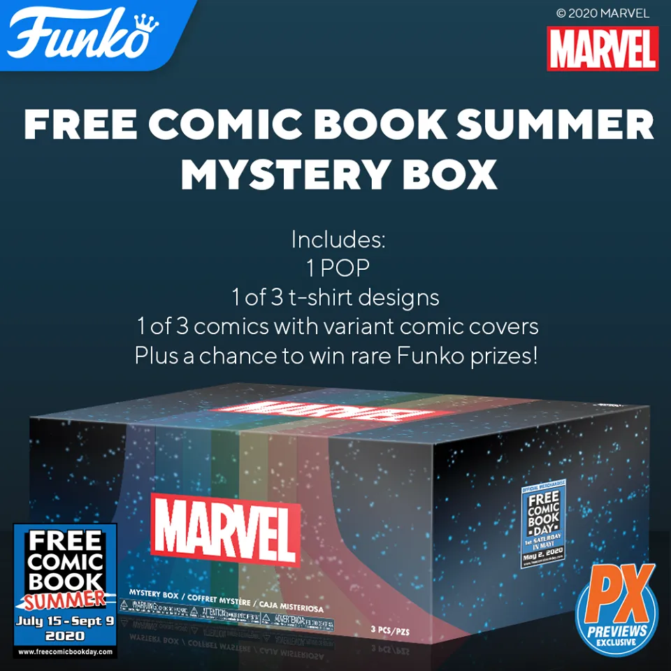 Marvel Funko Loki Pop! Mystery Box - Free Comic Book Summer 2020 - Previews Exclusive