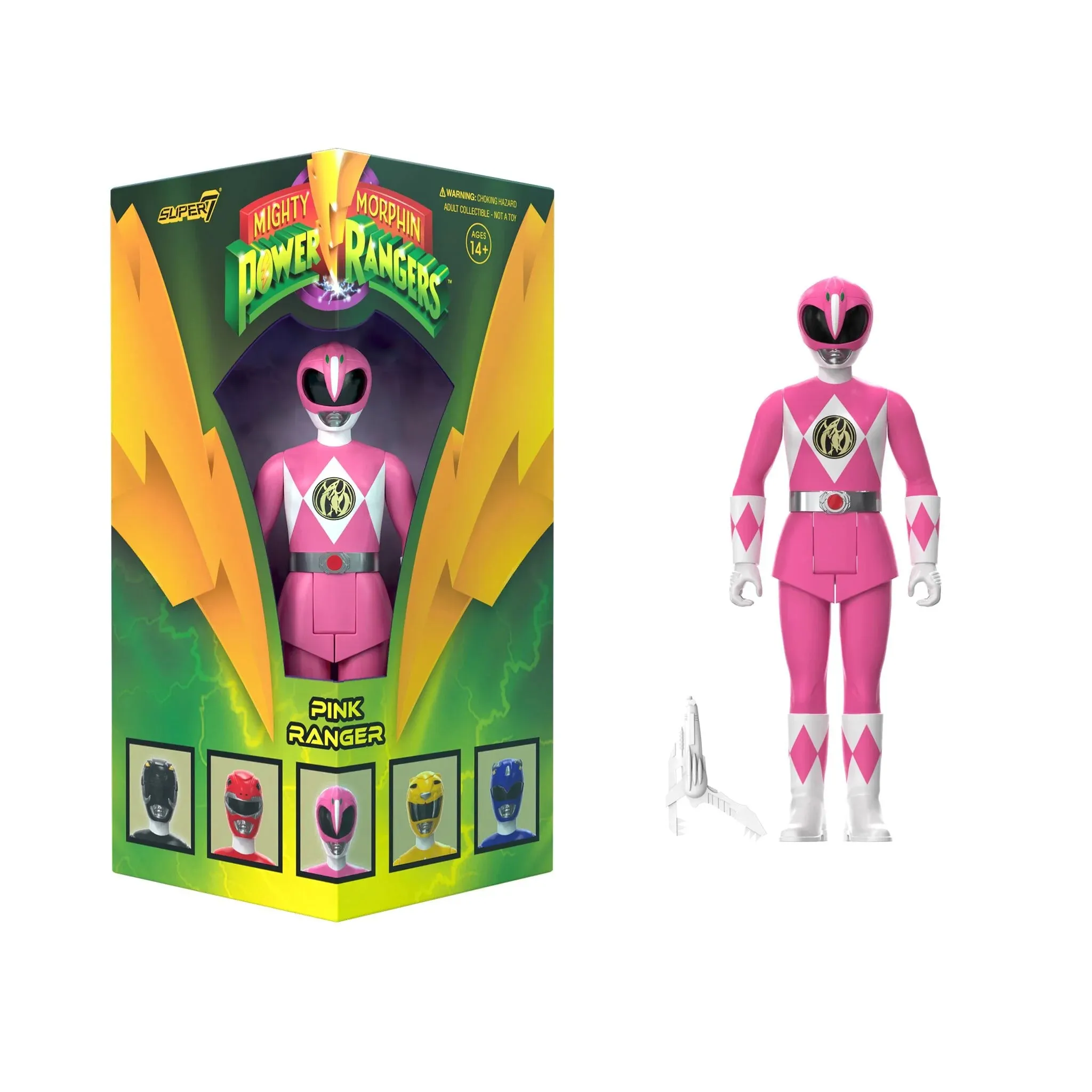 Mighty Morphin Power Rangers ReAction SDCC 2023 - Pink Ranger [Triangle Box]