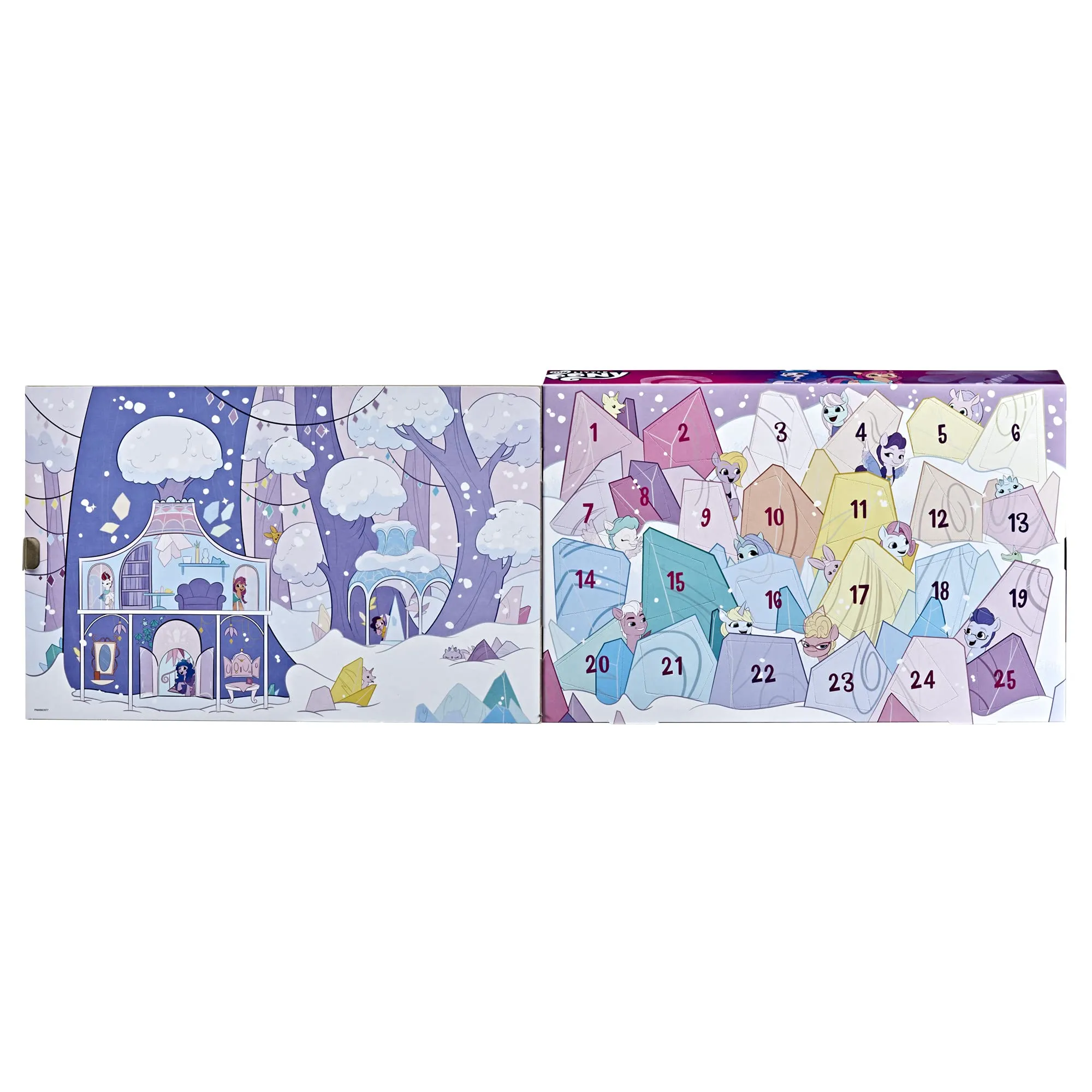 My Little Pony: A New Generation Movie Snow Party Countdown Advent Calendar Toy for Kids - 25 Surprise Pieces, Including 16 Pony Figures (Amazon Exclusive)