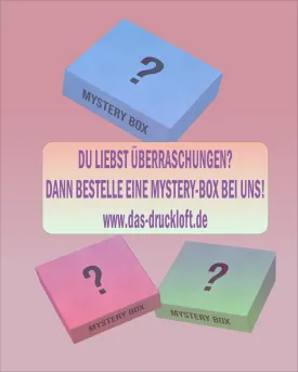 Mystery-Boxen in drei Gren: Mini, Midi, Big von Karls Kunsthaus