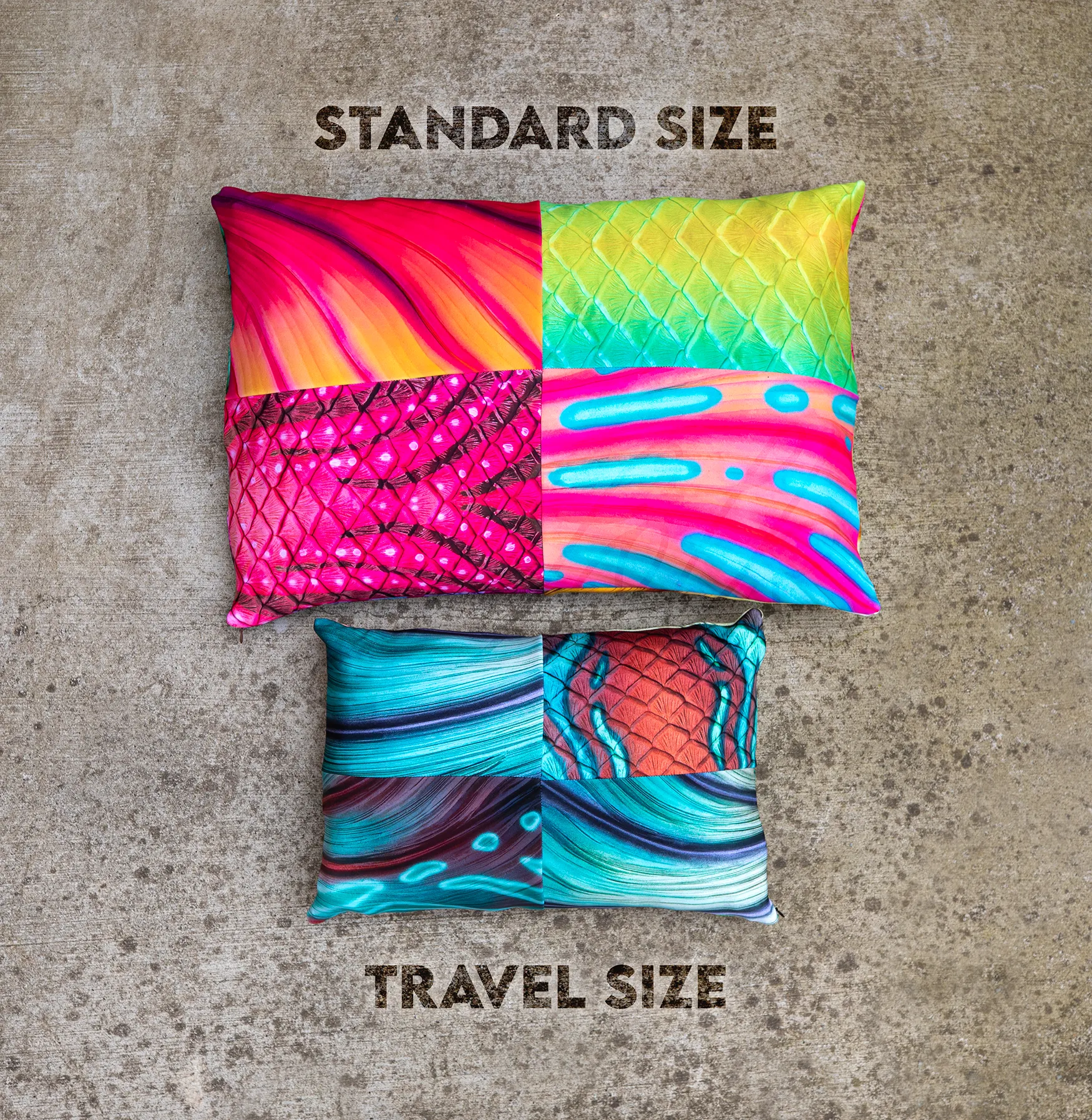 Mystery Tail Print Standard Pillow
