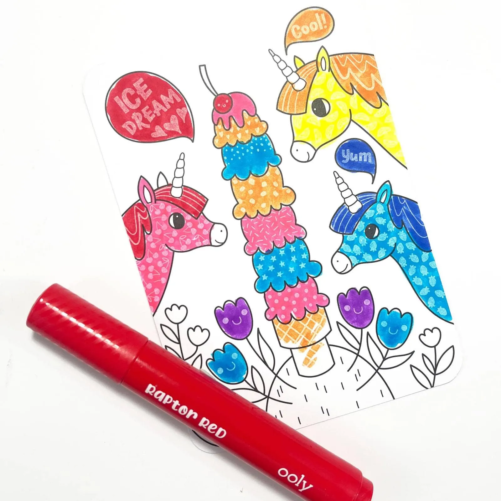OOLY - Undercover Art Hidden Patterns Coloring- Unicorn Friends