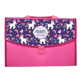 Pink Folder - Magical Unicorn