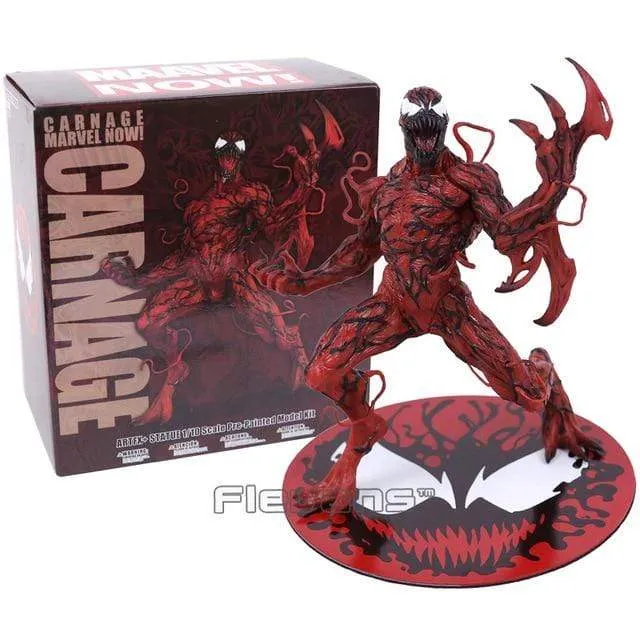 Spiderman Venom Carnage Pre-Painted statue action Figures