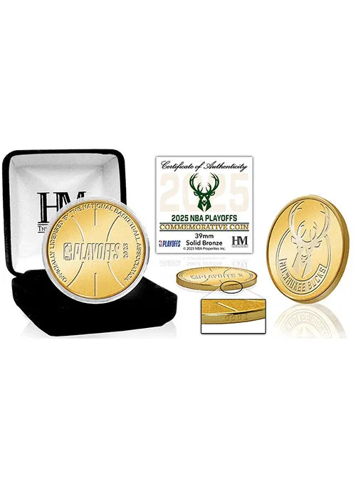 The Highland Mint 2025 Playoffs Milwaukee Bucks Commemorative Coin