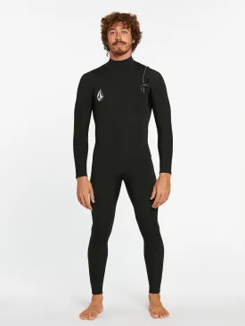 VOLCOM 4/3MM CHEST ZIP FULL SUIT - BLACK