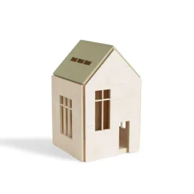 Wooden Dollhouse with Magnets - (L) Khaki by Babai