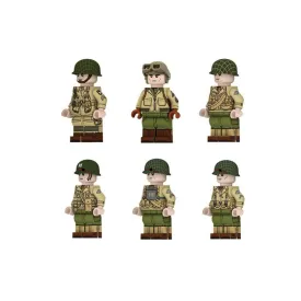 WWII - U.S. Army Set - 6 Man Squad - Mil-Blox