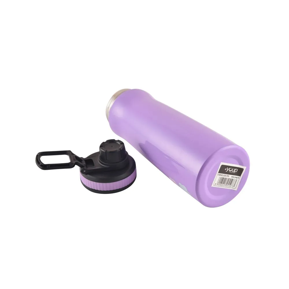 Youp Stainless Steel Purple Color Unicorn Kids Water Bottle Euro - 750 Ml
